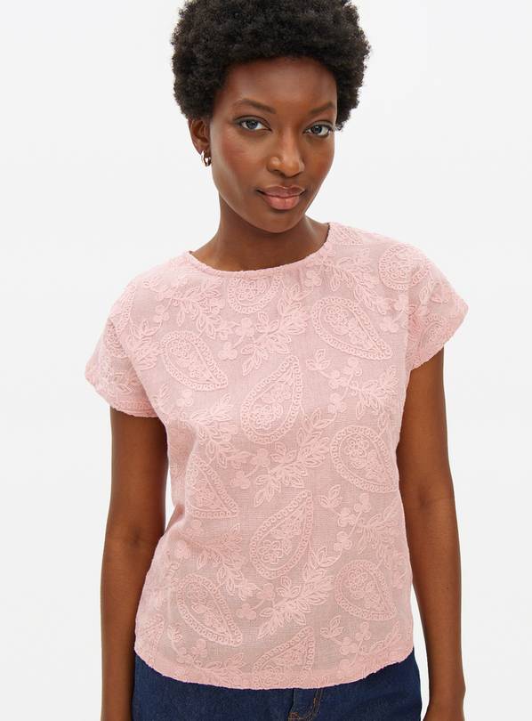 Pink Paisley Lace Top 20